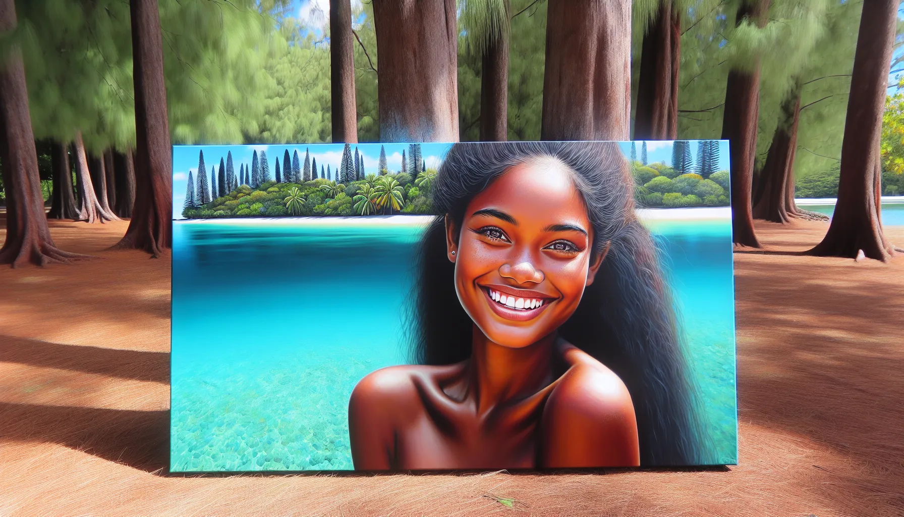 Paysage de Nouvelle-Caledonie avec lagon turquoise et nature tropicale